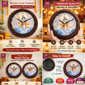 Horloge murale personnalisée en plastique de qualité supérieure, impression numérique pour temple, salle de prière, Nouvel An chinois, Fête des Mères, Remise de diplôme - Product Image 3