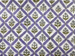 Tela Tejida 100% Algodón Orgánico, Estampada a Mano con Bloques, Colores Naturales, Suave y Ligera, Textil para el Hogar, Estilo Indio, para Camisas, Bolsas y Fundas - Product Image 2