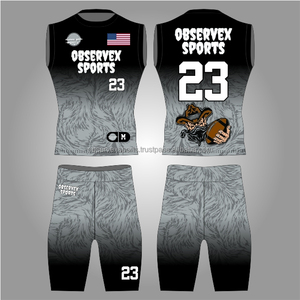 Uniforme de football 7 contre 7 pour jeunes, compression, qualité supérieure, personnalisable, meilleurs uniformes de flag football 7 contre 7 - Product Image 1