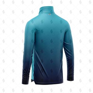 เสื้อโปโลผู้ชายแบบสวมครึ่งซิปขายดีที่สุด ผลิตจากผ้าฟลีซโพลีเอสเตอร์เนื้อนุ่ม ลายเรียบ แห้งเร็ว เหมาะสำหรับฤดูหนาว - Product Image 5