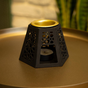 Luxury Rose Gold & Wood Mabkhara Set Modern Arabic Bakhoor Burner with Tongs and Storage <b>Box</b> For Oud Incense And Home Decor - Product Image 4