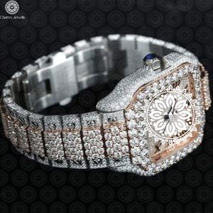 Montre de luxe Charm Jewells pour homme, boîtier en acier inoxydable, 30 mm, analogique, mécanique, résistante à l'eau 10 bars, date automatique, fermoir pliant - Product Image 4