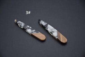 Handmade Resin & Wood Islamic <b>Drop</b> Earrings Elegant Modern Fashion Accessories for Women - Product Image 2