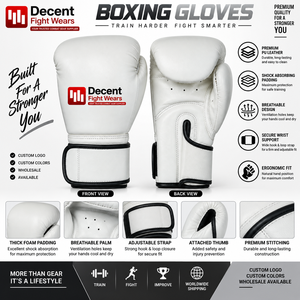 <b>White</b> Leather <b>Boxing</b> Breathable for Closure Wholesale Martial Arts Training Competition <b>boxing</b> <b>Gloves</b> - Product Image 6