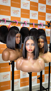 Perruque lisse couleur naturelle extensions de cheveux humains vendeur Remy vietnamien Double poids matériel HD dentelle 8 ''-32'' - Product Image 2