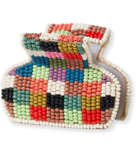 Meilleure Qualité Légère Pince à Cheveux Longue en Tissu Perlé Exportateur Inde Faite à la Main Motif Floral Personnalisé pour Femmes et Filles - Product Image 5