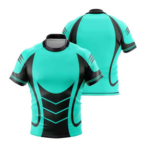 เสื้อรักบี้คุณภาพสูงขายส่งสำหรับผู้ชายไซส์ใหญ่ ผ้าระบายอากาศดี พิมพ์ลายแบบซับลิเมชั่นอย่างดี - Product Image 3