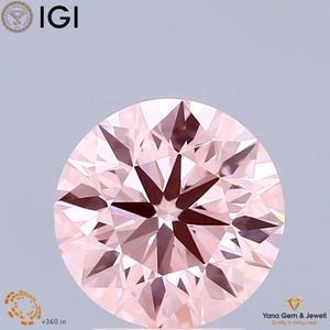 เพชร CVD สีชมพูสดใส ระดับความสะอาด VS1 ทรงกลม น้ำหนัก 2.00 กะรัต พร้อมใบรับรอง IGI ขนาด 8.18 มม. สำหรับแหวนหมั้น - Product Image 1