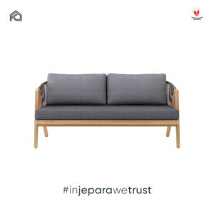 Modern Living Room <b>Sofa</b> Solid <b>Wood</b> Rope <b>Frame</b> Upholstered Fabric Couch Luxury Home Hotel Villa Furniture - Product Image 5