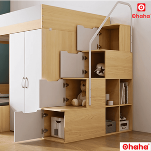Ohaha Smart Bunk <b>Bed</b> with Integrated Wardrobe - GTTM013 - Product Image 4