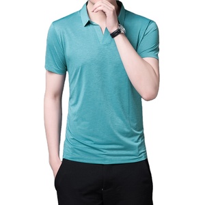 เสื้อเจอร์ซีย์ผู้ชายแบบเรียบ OEM สั่งทำพิเศษ ผ้าฝ้าย 100% กันยับ สวมใส่สบาย แขนสั้น แห้งเร็ว ระบายอากาศได้ดี คุณภาพพรีเมียม - Product Image 4