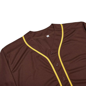 Breathable Custom Printed Baseball Jersey Outfit Sublimation Sportswear Plain Shirts Quick Dry 100% Polyester Customized - Product Image 4