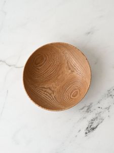Bol de service Evergreen, bol en bois fait main, design minimaliste, bois non traité, artisanat pour servir les aliments, cadeau, décoration intérieure - Product Image 1