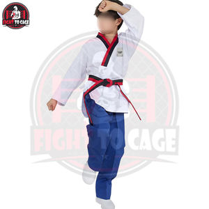 Uniforme de Taekwondo de qualité supérieure, meilleur fournisseur, meilleur matériau coton-polyester, poids moyen, pour adultes. - Product Image 4