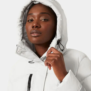 Parka Thermique Imperméable pour Femme avec Capuche à Bordure Fourrée, Veste d'Automne Personnalisable avec Fermeture Éclair et Logo, Vente en Gros, OEM, ODM - Product Image 3