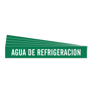 Marcador de Tuberías Flexible Autoadhesivo Brady para Sistemas de Agua Refrigerante - Product Image 2