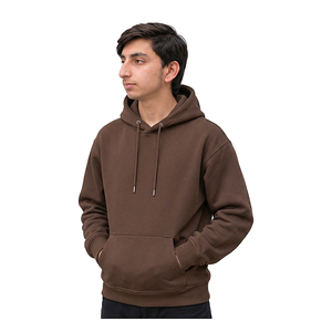Sudadera con capucha personalizada para hombre, de algodón y forro polar, estilo streetwear con hombros caídos, fabricación de ropa de marca privada para marcas de moda. - Product Image 6