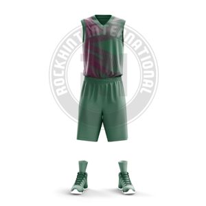 Uniforme de Baloncesto Moderno de Poliéster, Material Flexible y Duradero Diseñado para Comodidad, Rendimiento y Uso Prolongado en Equipo - Product Image 1