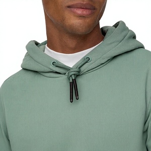 Sweat-shirt à capuche décontracté pour homme, uni, à manches longues, avec poche avant - Product Image 5
