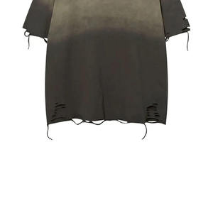 Camisetas Unisex con Hombros Caídos y Estilo Desgastado, 100% Algodón, Talla Grande, Transpirables, de Secado Rápido, Ecológicas, Servicio OEM - Product Image 3