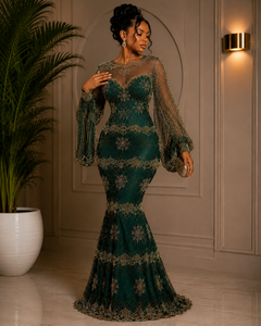 ผ้าลูกไม้ไนจีเรียแบบคลาสสิกสุดหรูจาก Shubham Collections ผลิตจากโพลีเอสเตอร์/คอตตอน ป้องกันไฟฟ้าสถิตย์ ลายขอบพิเศษ - Product Image 5