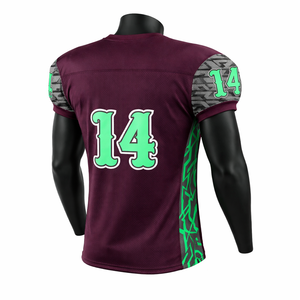 Camisetas de Fútbol Americano Personalizadas de Primera Calidad, Transpirables, con Logotipo Frontal, 100% Poliéster - Product Image 4