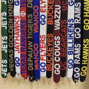 KC Chiefs Embroidered Glass Beads Handmade Customizable Color & Logo Purse Strap-CRYSTAL <b>CRAFT</b> Brand - Product Image 5