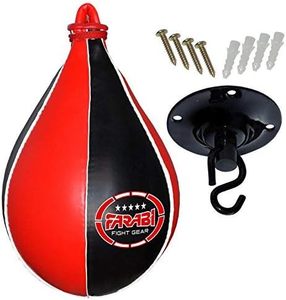 Sac de frappe en cuir Farabi pour la boxe, réglable en hauteur, idéal pour la maison, le kickboxing, le taekwondo et l'entraînement MMA - Product Image 2