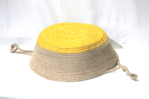 Panier de rangement en corde de coton tressée au design exclusif, panier à fleurs, panier en paille tressée pour la décoration intérieure, panier à linge sale, housse de coussin - Product Image 5