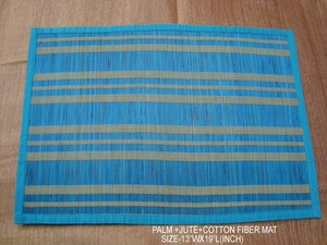 Handwoven Brown <b>Rectangle</b> Bamboo Eco-Friendly Reusable Durable Patterned Dining <b>Placemat</b> Home Kitchen Use Table Mat Set - Product Image 2