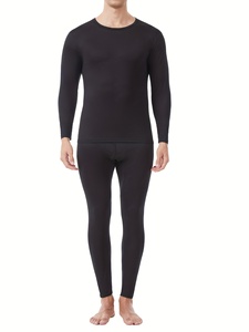 High Quality Thermal <b>Long</b> Johns for Men <b>Long</b> Underwear Winter Warm Cotton <b>Base</b> <b>Layer</b> For Men's Breathable Underwear For Winter - Product Image 3
