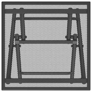 Table de jardin pliante en acier anthracite, petit mobilier d'extérieur pliable - Product Image 5