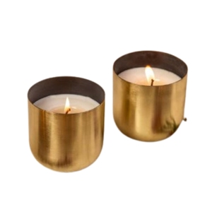 Nordic Matte Gold Metal <b>Candle</b> <b>Holder</b> Cylindrical Brass Votive Tea Light Cups Aesthetic <b>Candle</b> Containers Bulk for Event Table - Product Image 1