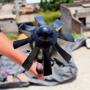 Maza Medieval Forjada a Mano en Acero al Carbono con Brida, Recubierta de Negro, para Guerrero, Coleccionistas, Reenactment, Halloween y Fiestas de Pascua - Product Image 2