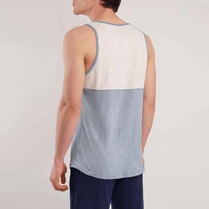 Prix Abordables, Qualité Supérieure Personnalisable, Débardeur de Sport en Tricot à Col Rond pour Hommes, Logo Personnalisé sur le Devant, Sans Manches, Respirant - Product Image 5