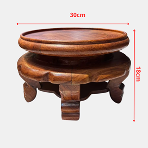 Base Redonda de Madera Maciza para Mesa, 5 Patas, 30 cm de Altura, Ecológica y Duradera, Tam Viet A79, para Uso en Hogar, Oficina y Hotel - Product Image 6