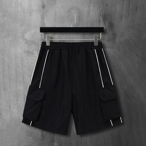 Shorts cargo mi-taille pour homme 2026, séchage rapide, respirant, sportswear décontracté avec cordon de serrage imprimé - Product Image 1