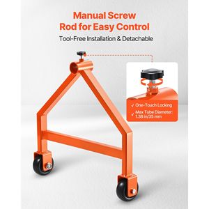 Portacavi Portatile con Capacità di Carico 220 Libbre, Rullo Portacavi con Ruote, Diametro 29,9, Accessorio per Gestione Cavi - Product Image 5