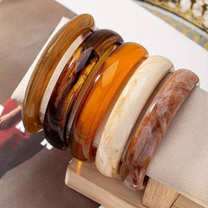 H a CRAFT Handmade Classic Chunky <b>Resin</b> Bangles for Women Party Occasion with Lovers Pattern - Product Image 3