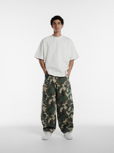 Custom <b>Mens</b> Camouflage Mid Waist Midweight Loose Fit Casual Streetwear <b>Jogger</b> Pants 100% <b>Polyester</b> - Product Image 3