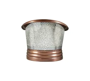 Bañera de cobre con mosaico de vidrio de la mejor calidad para baño, bañera de cobre personalizada de fabricante y proveedor indio - Product Image 3