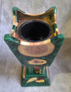 Quemador de incienso de resina de mejor diseño moderno, quemador de Metal Mubkhar, quemador de incrustaciones de latón, incienso árabe de la India por RF Crafts - Product Image 4