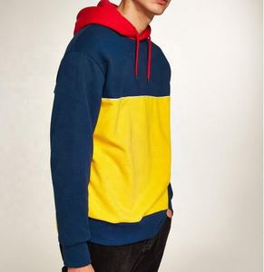 Sudaderas con capucha personalizadas de alta calidad Unisex, ropa de calle para hombre, sudaderas con paneles de contraste personalizados, capucha, estilo informal, logotipo de talla grande - Product Image 1