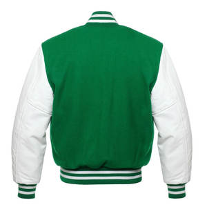 Chaqueta Varsity Personalizada Unisex de Lana y Cuero con Logos, Parches y Etiquetas Bordados en la Parte Delantera - Impermeable y Transpirable - Product Image 6
