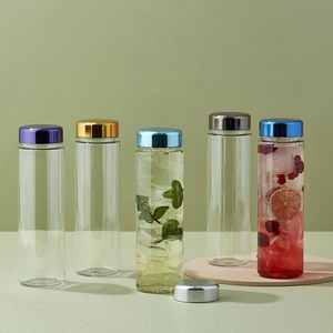 [OHBOTTLE] แก้วน้ำ Tritan เป็นมิตรกับสิ่งแวดล้อม ขนาด 350 มล./500 มล./700 มล. สีม่วง เงิน ทอง แพ็คหลากหลายสี - Product Image 1