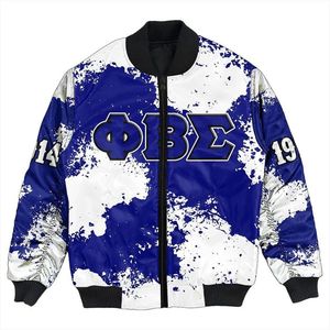 Beta Sigma <b>Jacket</b> Custom Blue Greek Fraternity Sigma Varsity College Apparel Premium Wear - Product Image 1