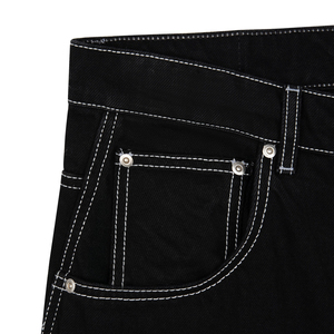 Jeans en denim évasé décontracté Y2K avec broderie personnalisée, tissu de qualité supérieure ultra-doux, respirant, écologique, séchage rapide, coton - Product Image 5