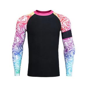 Five B Best Quality Custom Rash Guard For Men Long Sleeve Plain MMA Rush Guards Directly From Manufacturer OEm ODM Supplier - Product Image 4