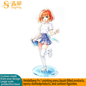 Support de <span class=keywords><strong>figurine</strong></span> personnalisé en acrylique transparent gravé au laser et imprimé UV pour affichage de dessins animés et anime sur bureau, fabricant certifié FAMA - Product Image 1