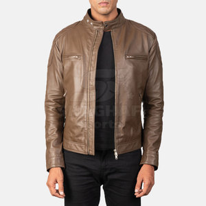 Veste en cuir moderne et tendance pour homme avec fermeture éclair élégante et plusieurs poches pour un usage quotidien et pour les soirées, veste d'hiver - Product Image 4